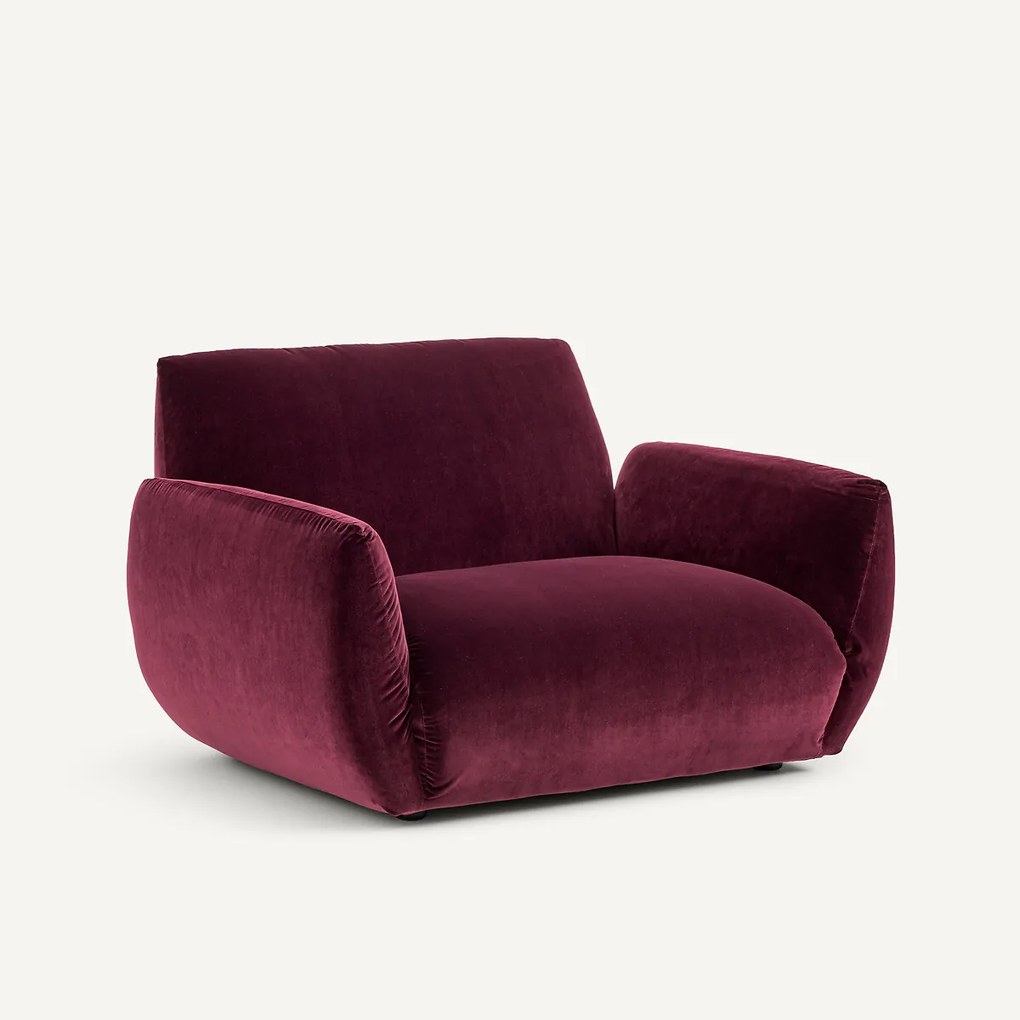 Fauteuil in fluweel, Spogano
