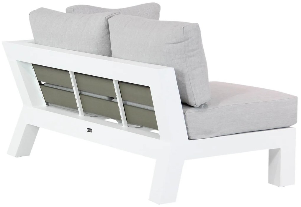 Hoek loungeset 6 personen Aluminium Wit  Santika Furniture Santika Yovita