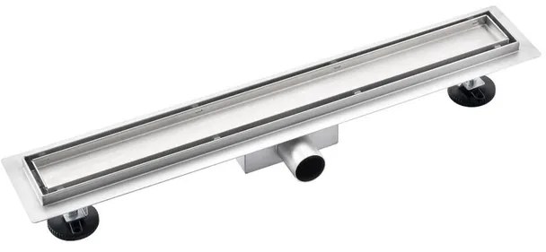 Saniclass 2.0 douchegoot 110cm - met tegelrooster - met vloerflens - RVS SW721311