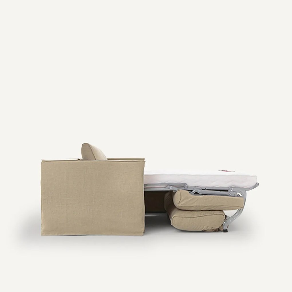 Omvormbare hoekbank in dik stonewashed linnen, Camille