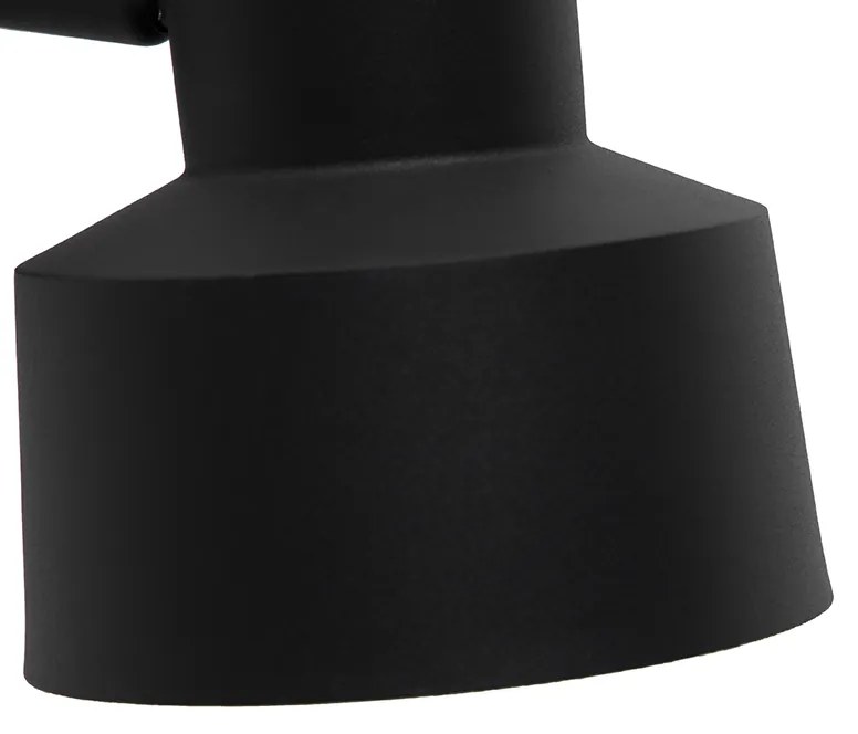 Retro wandlamp zwart draai- en kantelbaar - Chappie Retro E27 rond Binnenverlichting Lamp