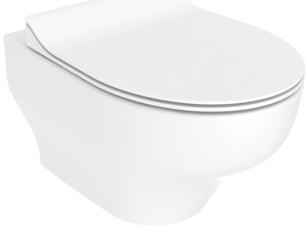 Sanigoods Serra hangtoilet met tornado flush en bidet glanzend wit