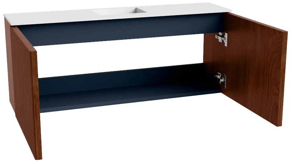 Mondiaz Joya 100cm toiletmeubel ruby met wastafel faye midden 1 kraangat talc