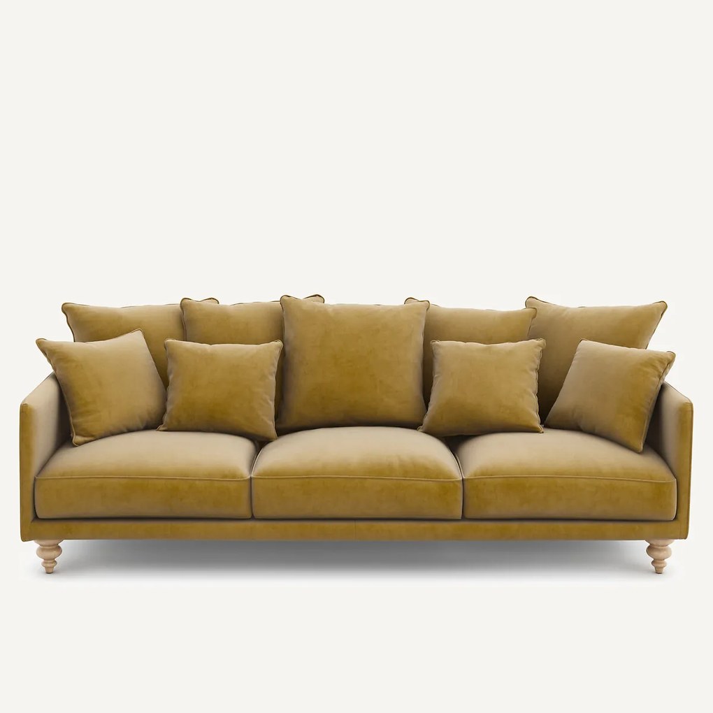 3-, 4- of 5-zits fluwelen bank, Lazare