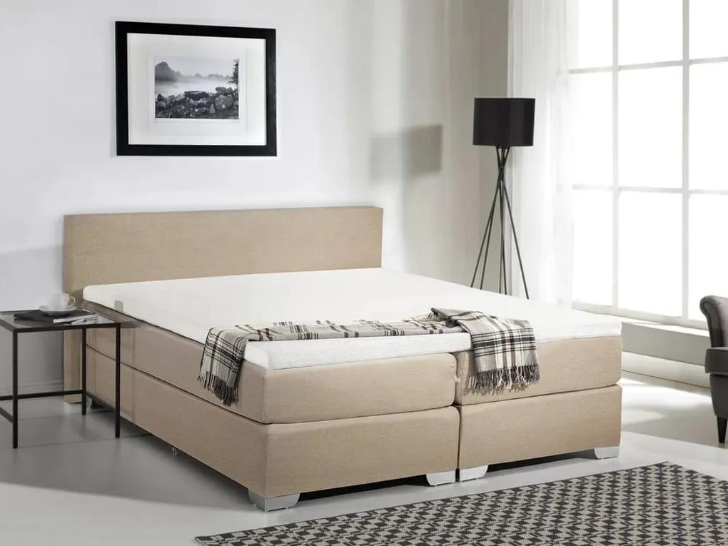 PRESIDENT Boxspringbed Beige Polyester 180x200