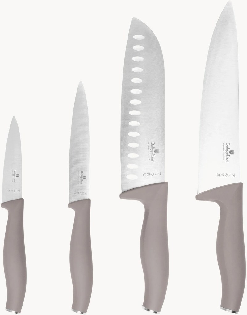 Keukenmessenset Taupe, 4-delig