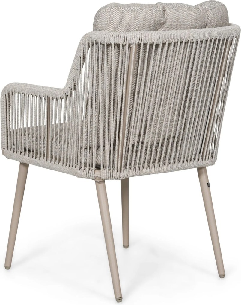 Tuinset Ronde Tuintafel 6 personen 150 cm Rope Zand/Beige  Lifestyle Garden Furniture Tivoli/Xento