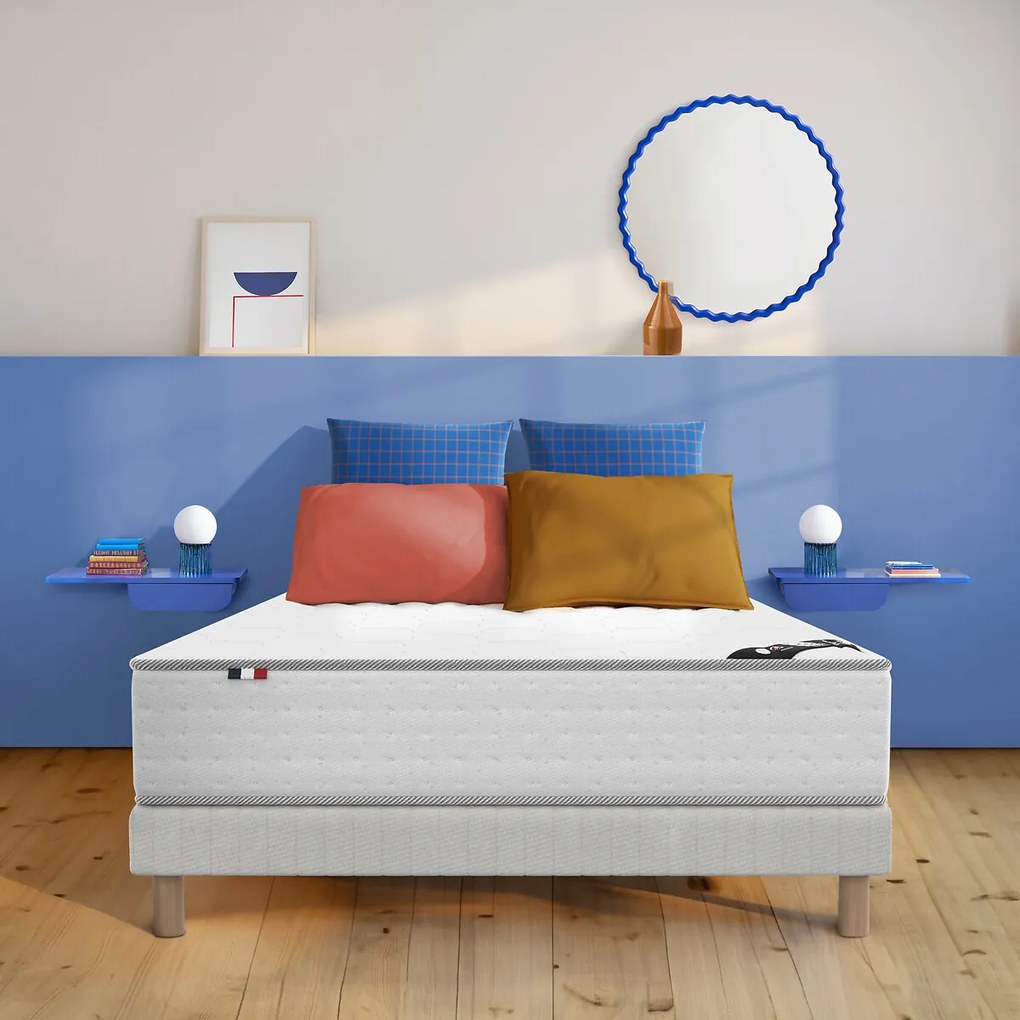 Matras met pocketveren, 7 zones, brandvertragende behandeling