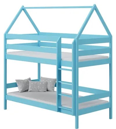Kinderen Roze Stapelbed van massief hout - Barnie For Kids Kinderen Junior 5059914032428 Children's Beds Home, 160x80, Geen, Matras van schuim/latex v