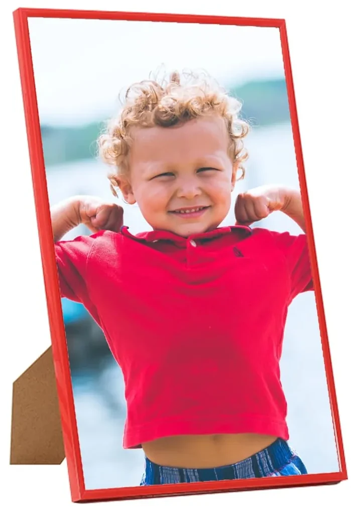 vidaXL Fotolijsten 3 st voor wand of tafel 70x90 cm MDF rood