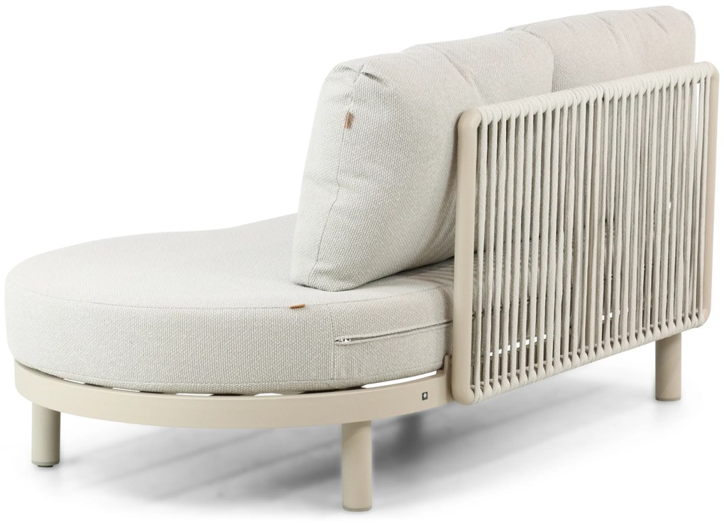 Hoek loungeset 5 personen Aluminium/rope Taupe  Santika Furniture Santika