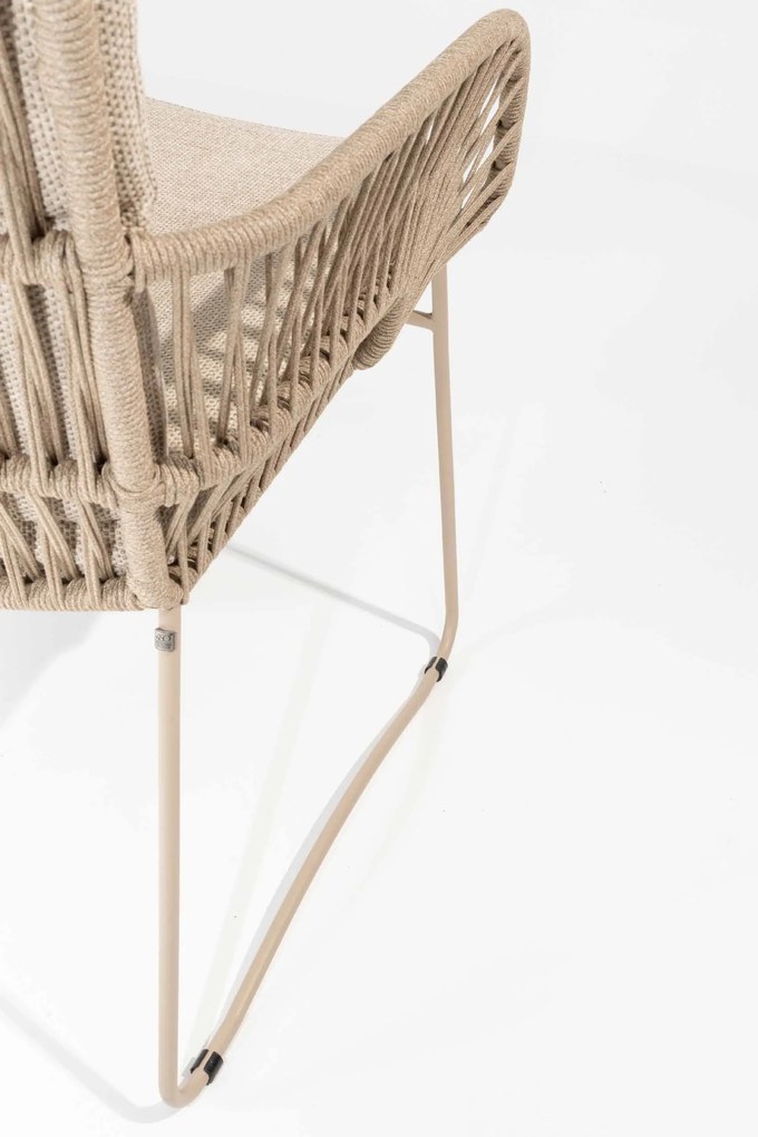 4 Seasons Outdoor Murcia tuinset latte met Minerva tafel met teak blad 220 cm * Sale * Tuinset   beige weerbestendig