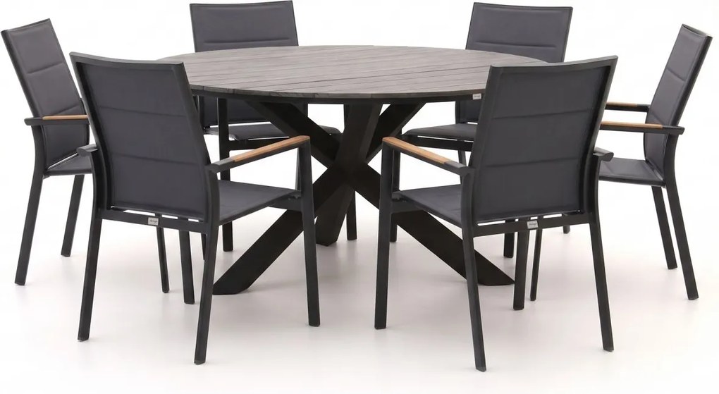 + 10% kassakorting | Diningset Bellagio  | 6 personen polywood | Tuinset stapelbaar | 7-delig | Kees Smit Tuinmeubelen