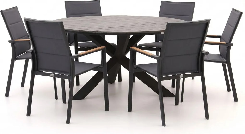 Diningset Bellagio  | 6 personen | Tuinset polywood | 7-delig | Kees Smit Tuinmeubelen