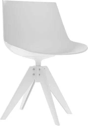 MDF Italia Flow Chair stoel met wit VN onderstel