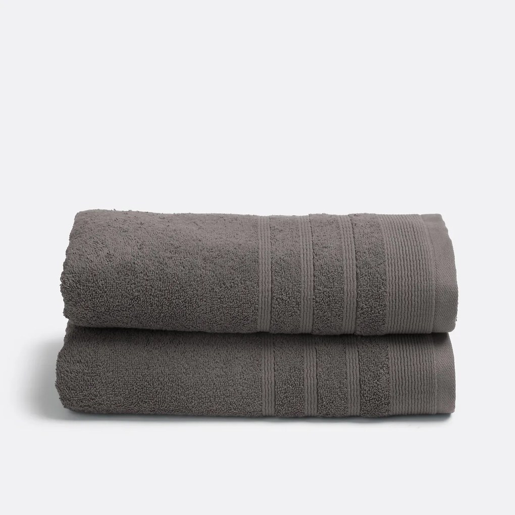 Set van 2 handdoeken in badstof 600 g/m2, Zavara