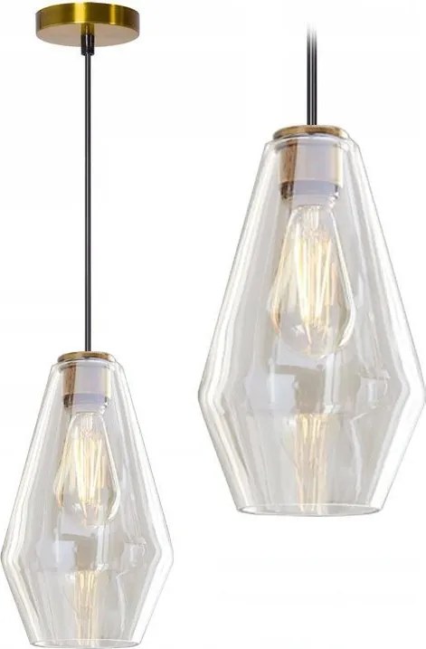 Glazen plafondlamp APP438-1CP
