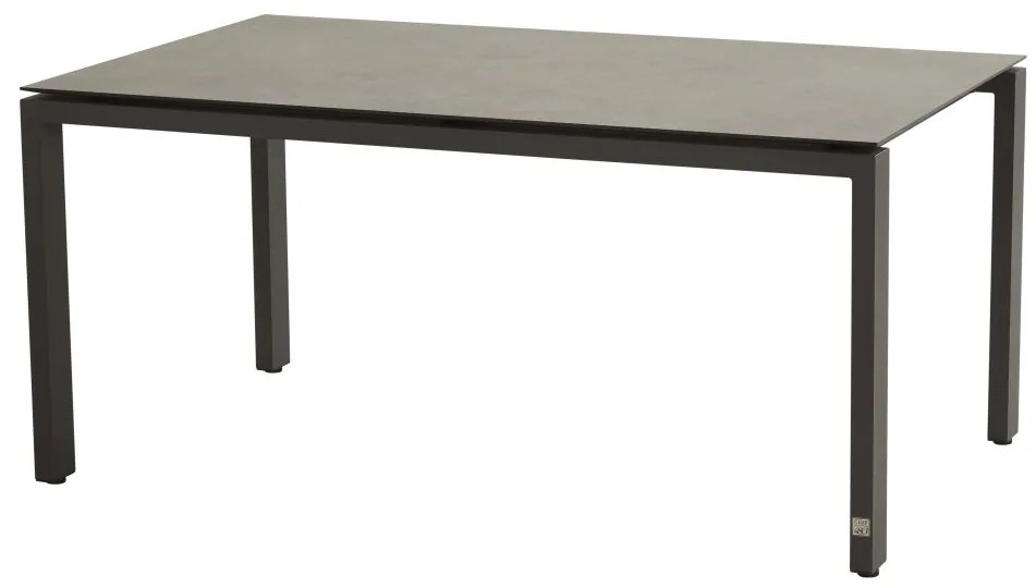 Taste by 4 Seasons Barista dining set met Goa HPL tafel 160 cm dark grey  Tuinset    antraciet weerbestendig