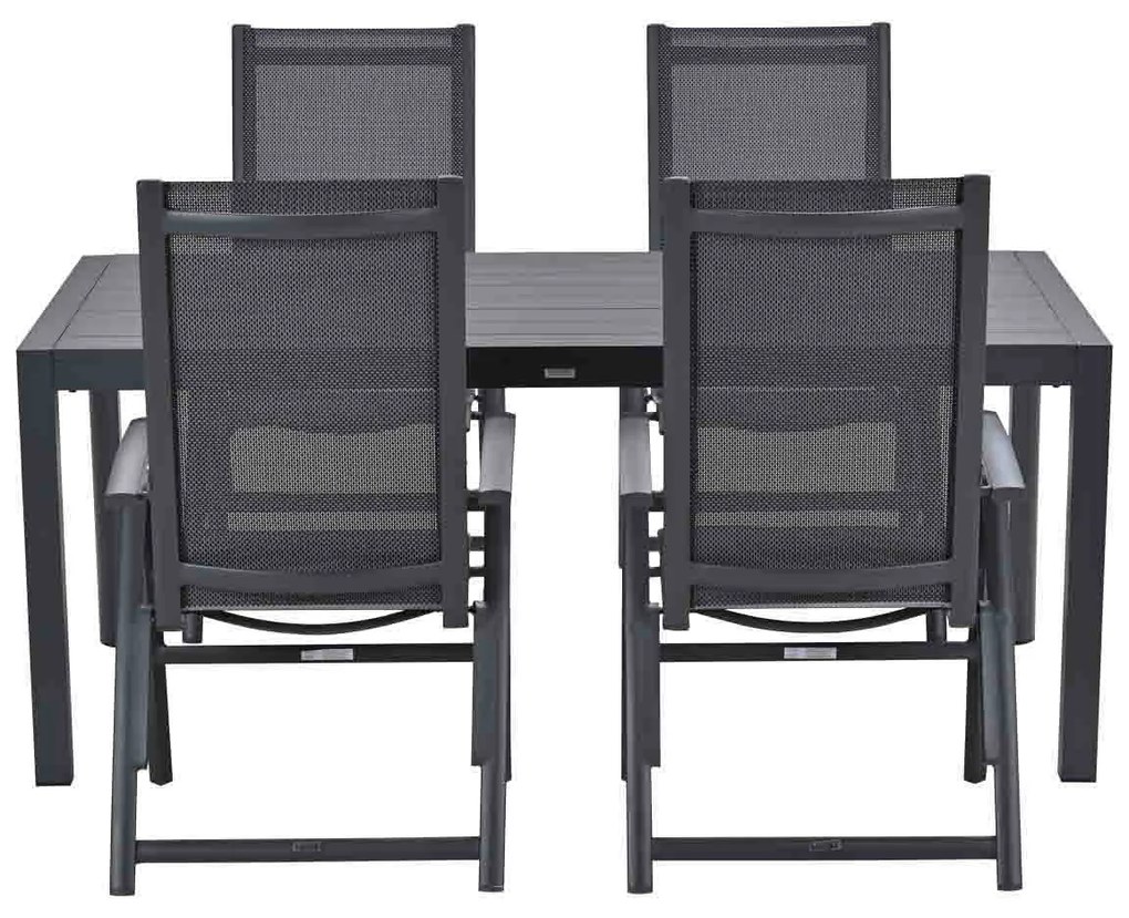 Taste by 4 Seasons Cadiz tuinset 5-delig verstelbaar - Adana tuintafel 180x100 cm