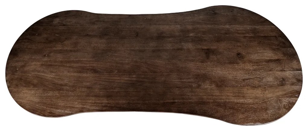 Eleonora Jordy Organische Vorm Eettafel Donkerbruin 250 Cm - 250 X 110cm.