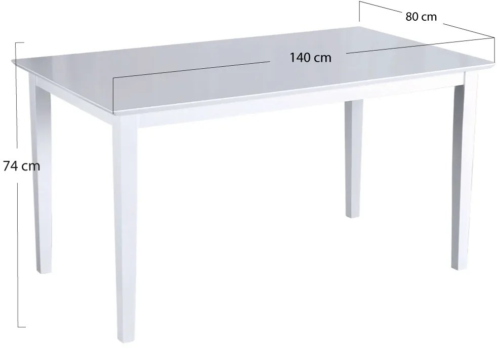 Yuka Tafel 140 x 80 cm