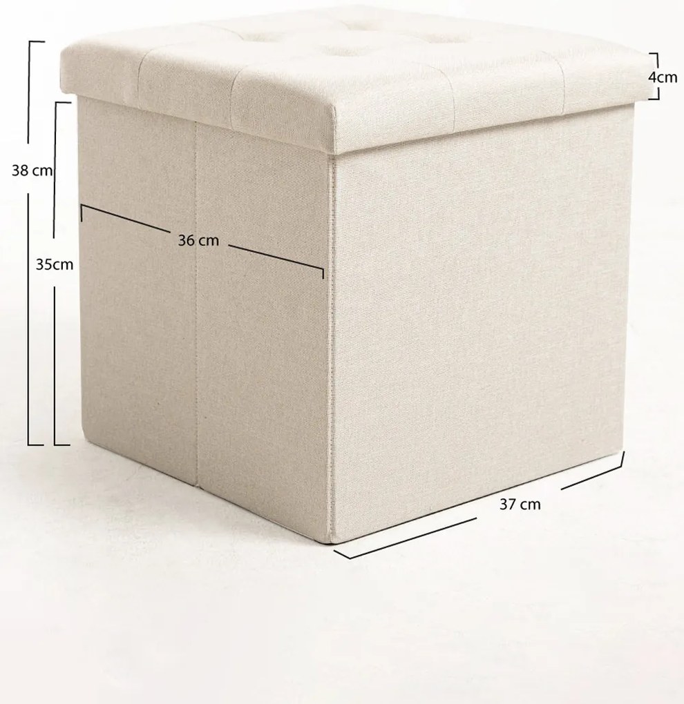 Puff Opbergknop 38 cm Stof