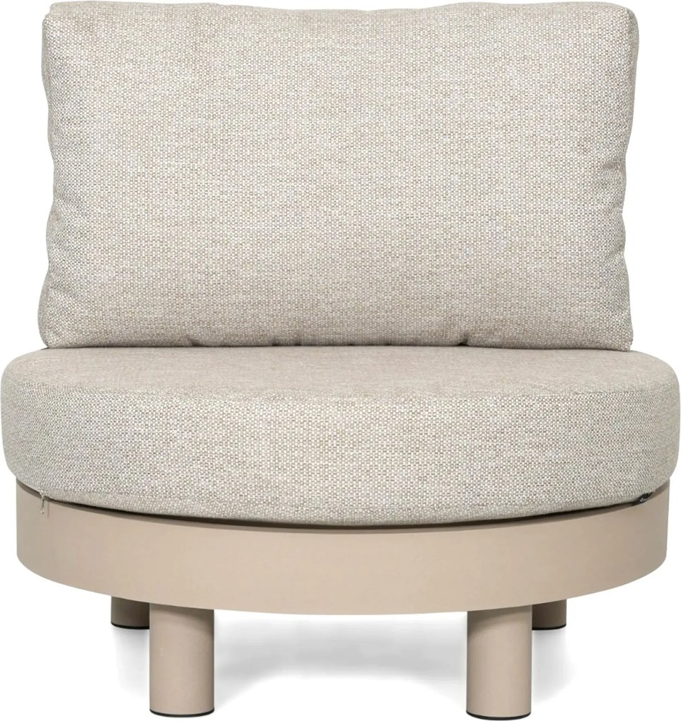 Stoel en Bank Loungeset 5 personen Aluminium Zand/Beige  Lifestyle Garden Furniture Organio/Mira