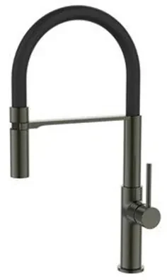 GO by Van Marcke keukenkraan - 45cm - opbouw - mengkraan - draaibaar - messing gunmetal 22720-393QS