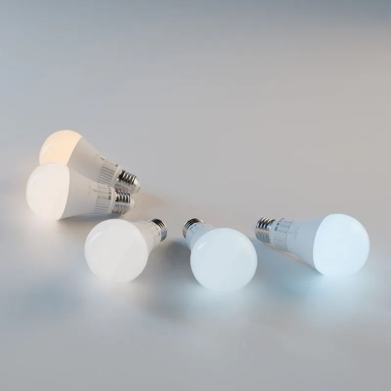 LED-lamp 5 lichtkleuren GLS E27 230V 10W 5CCT