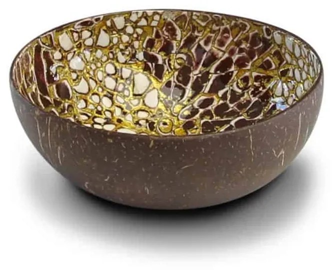 Schaaltje kokosnoot - schaaltje Gold Eggshell - schaaltje goud