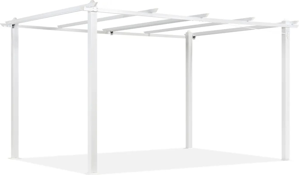 Frame voor metalen terraspergola Barbados 3x4 m wit Garden Point