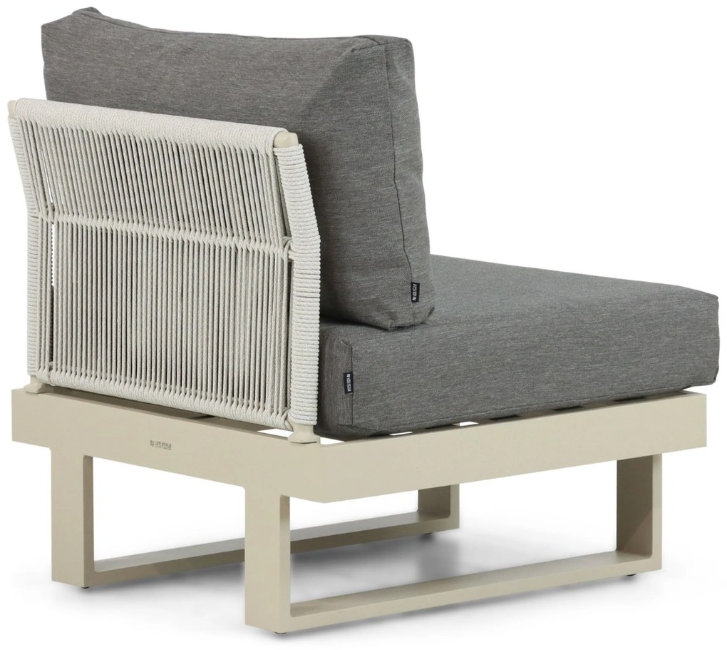 Hoek loungeset 5 personen Aluminium Taupe Lifestyle Garden Furniture Lorenzo