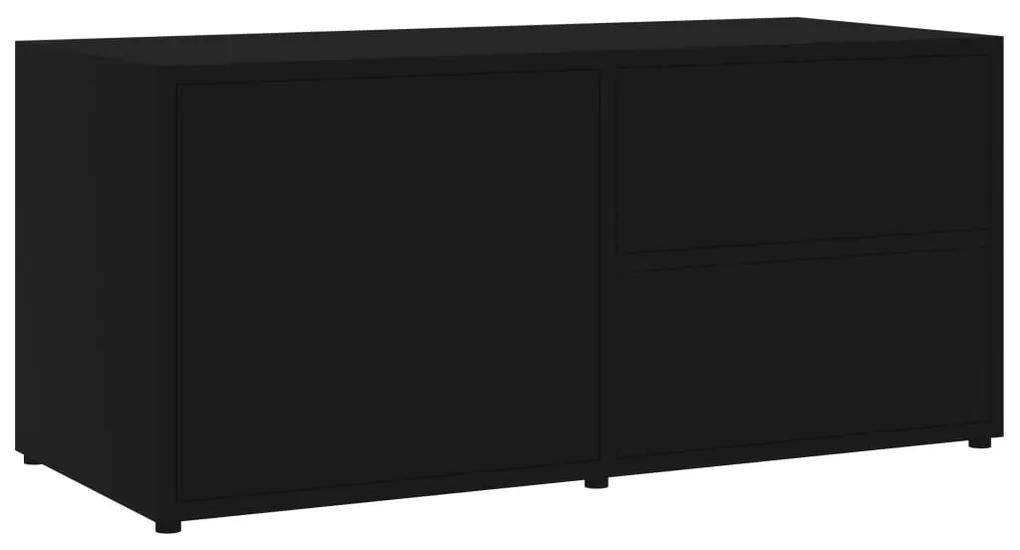 vidaXL Tv-meubel 80x34x36 cm spaanplaat zwart