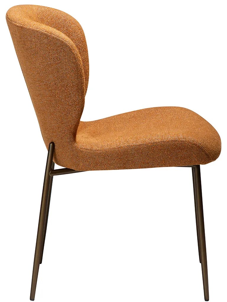 Dan-Form Glory Luxe Eetkamerstoel Oranje Pumpkin Spice Boucle