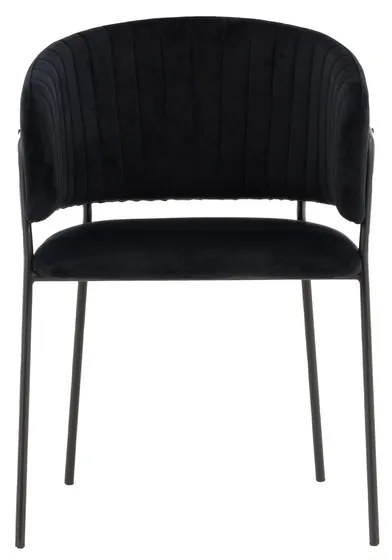 Jörn Eetkamerstoel - Stefan - Zwart - Fluweel - Jörn