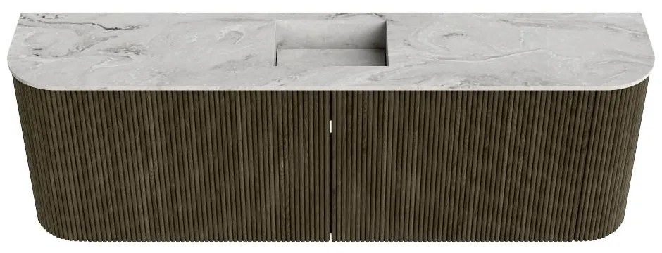 Mondiaz Joya DLux 125cm toiletmeubel ronding links/rechts shadow met wastafel faye midden zonder kraangat glace