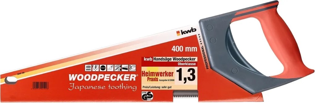 KWB Woodpecker handzaag 400mm met Japanse vertanding