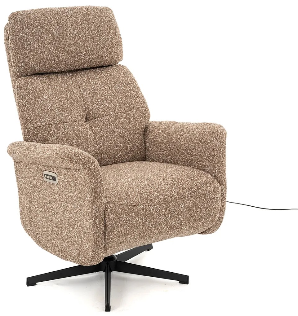 Relaxfauteuil Elektrisch Taupe Stof