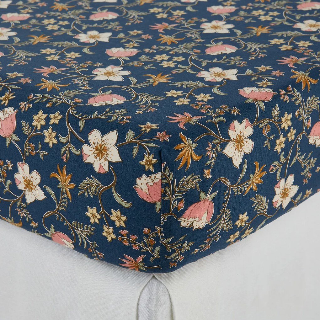 Hoeslaken 30% gerecycled katoen. 25 cm, Jasmijn