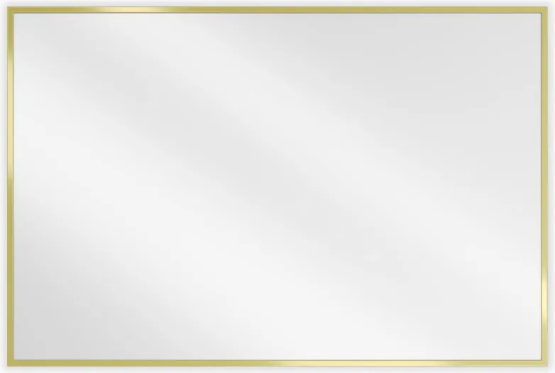 Mexen Loft rechthoekige badkamerspiegel 90 x 60 cm, gouden frame - 9852-090-060-000-50