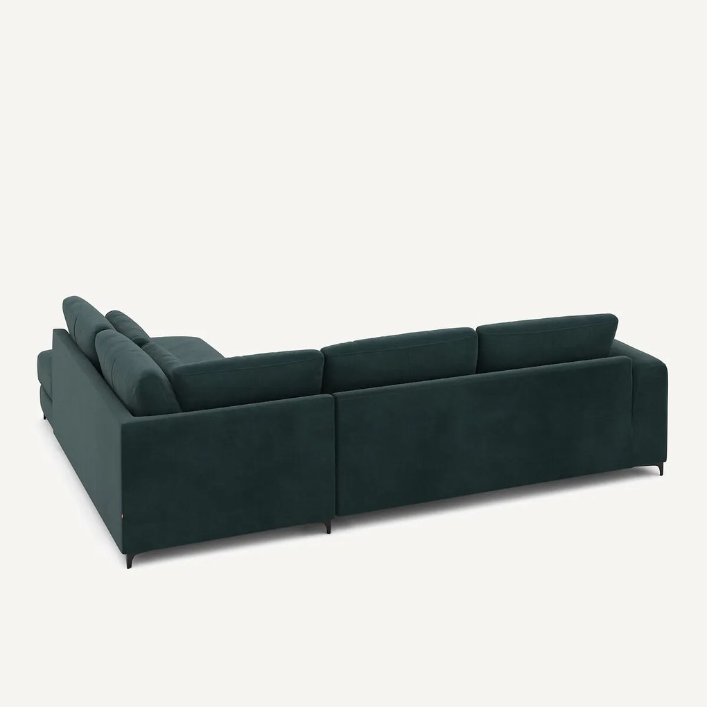 Omvormbare hoekbank rechts, fluweel, Marsile