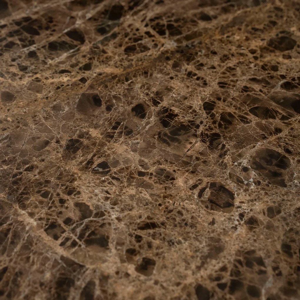 Lage Salontafel Rond Marmer - 75 X 75cm.