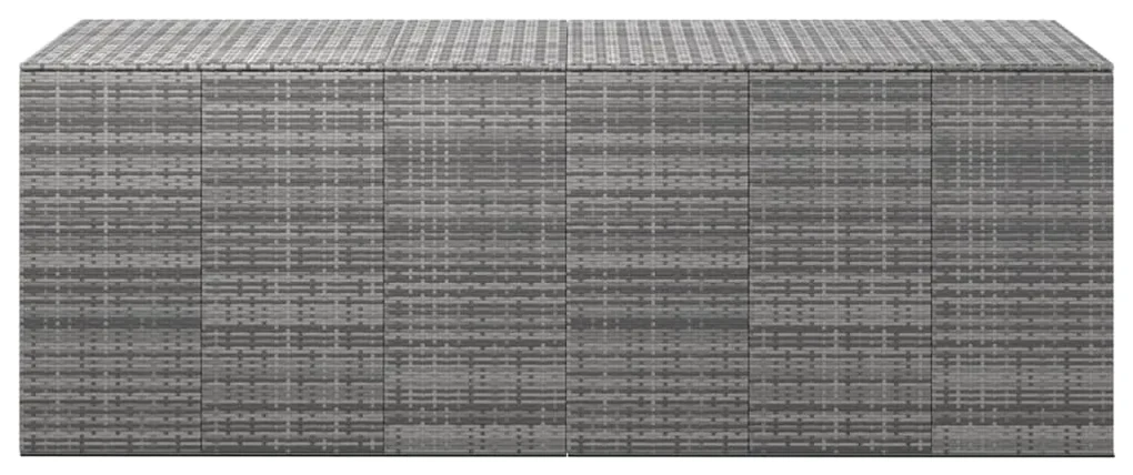 vidaXL Tuinbox 291x100,5x104 cm polyetheen rattan grijs