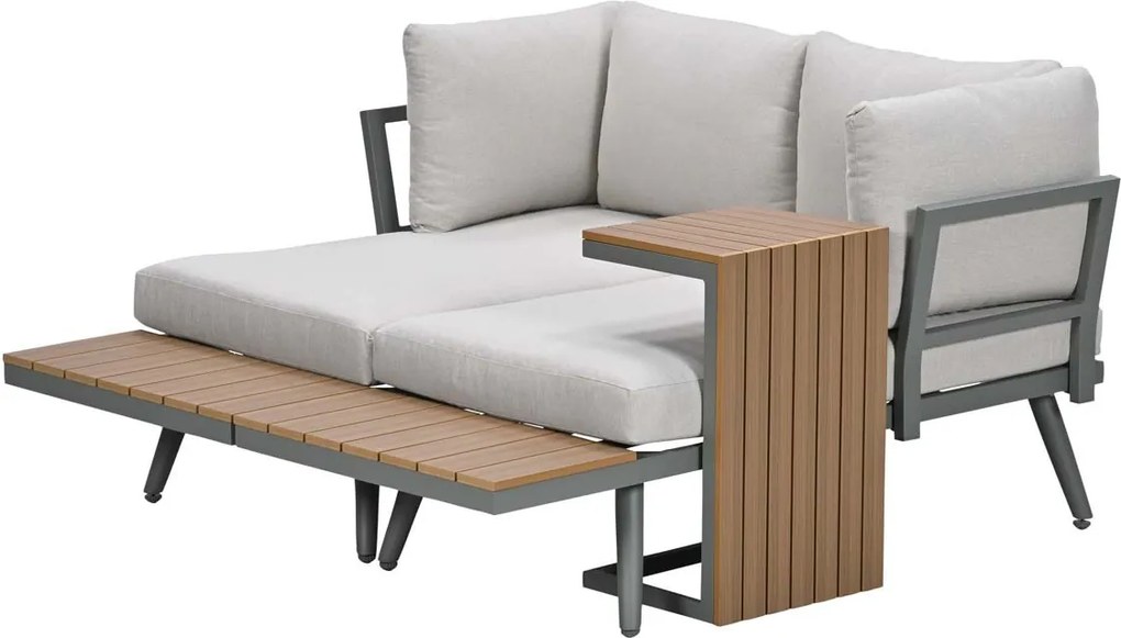 Garden Impressions Tibo loungeset 3-delig - stone green