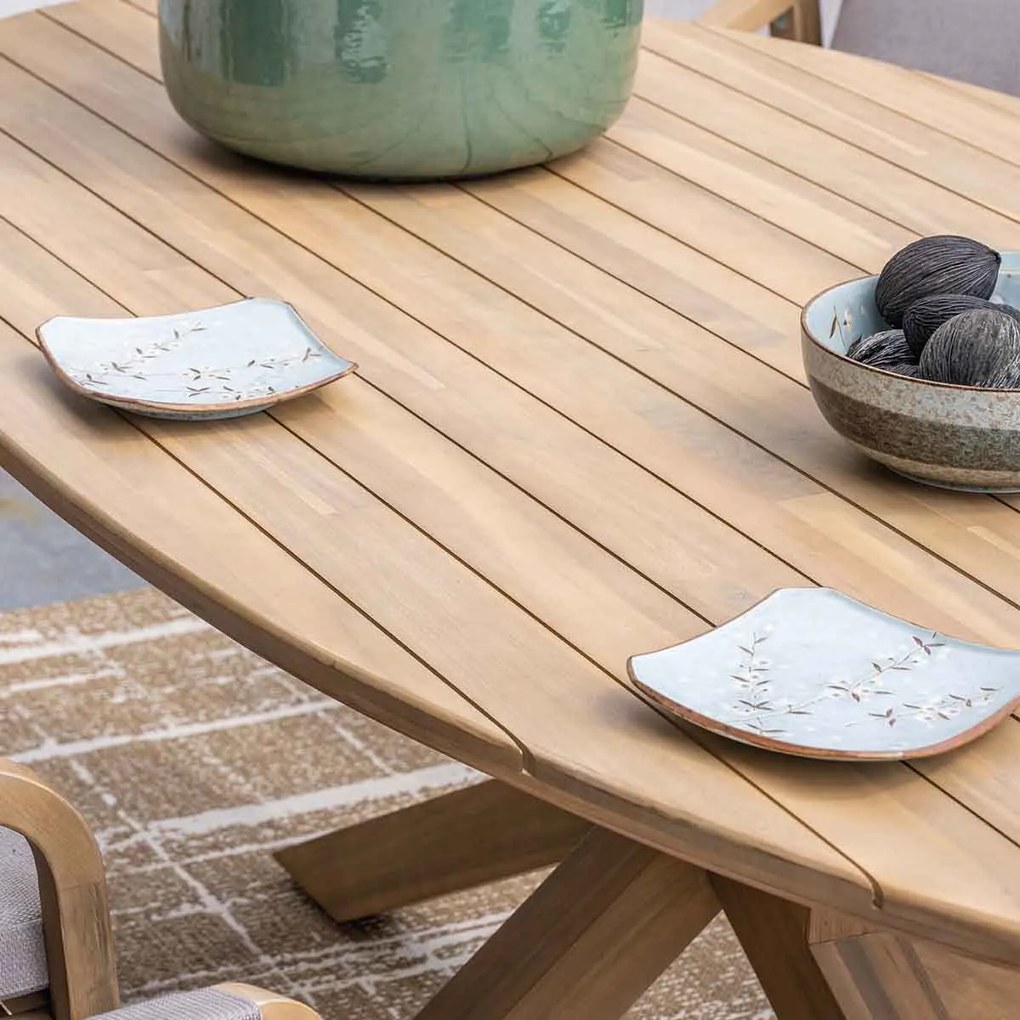 Garden Impressions Luando tuinset 7-delig - Tamako tuintafel ovaal 220x115 cm