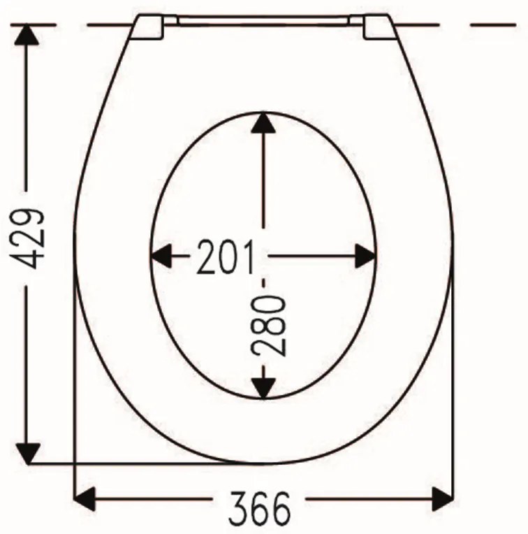 Mueller Toza Waves softclose toiletzitting met Quick-Release