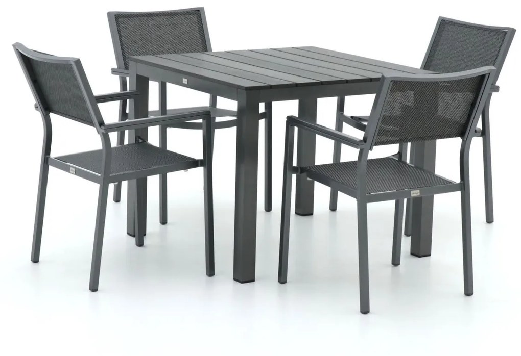 Bellagio Roma/Fidenza 90cm dining tuinset 5-delig stapelbaar