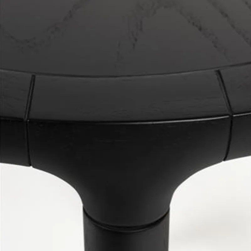 Zuiver Storm Ronde Bijzettafel Zwart - 35 X 35cm.