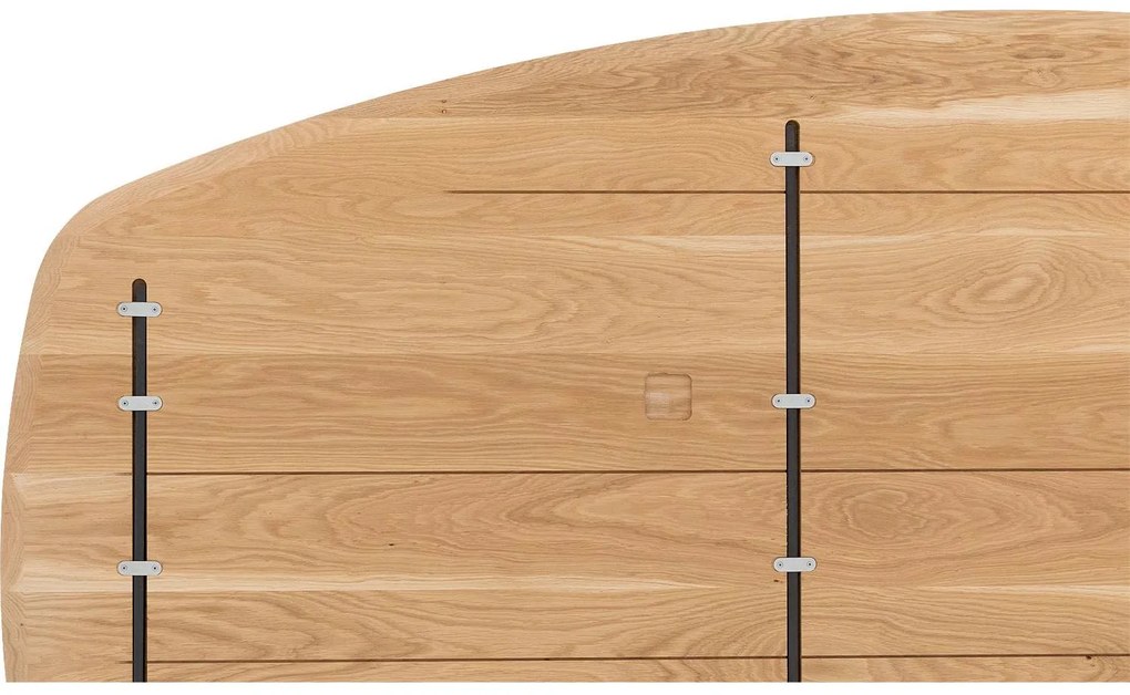 Goossens Excellent Eettafel Uniek, Semi ovaal 240 x 120 cm