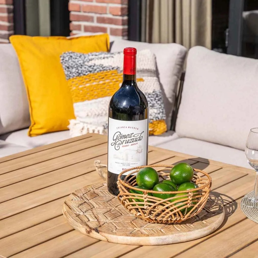 Garden Impressions Alora lounge dining set 3-delig links - grey sand